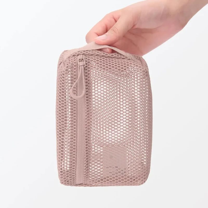 Muji 3D Mesh Case Small Storage Pouch - Travel Organizer