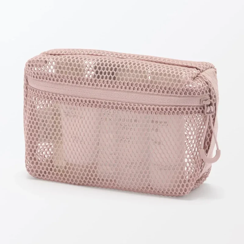 Muji 3D Mesh Case Small Storage Pouch - Travel Organizer