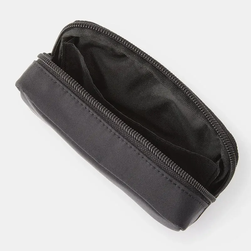 Muji Recycled Nylon Compact Pouch Black Storage 14x3.5x9cm