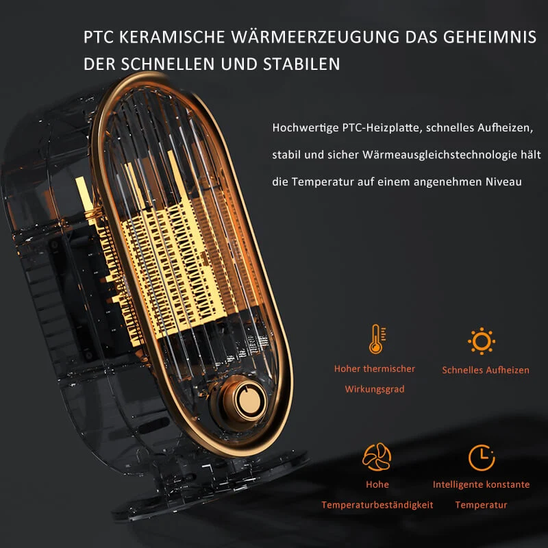 Tragbare Raumheizung | Raum-Keramik-Heizung mit Überhitzungsschutz