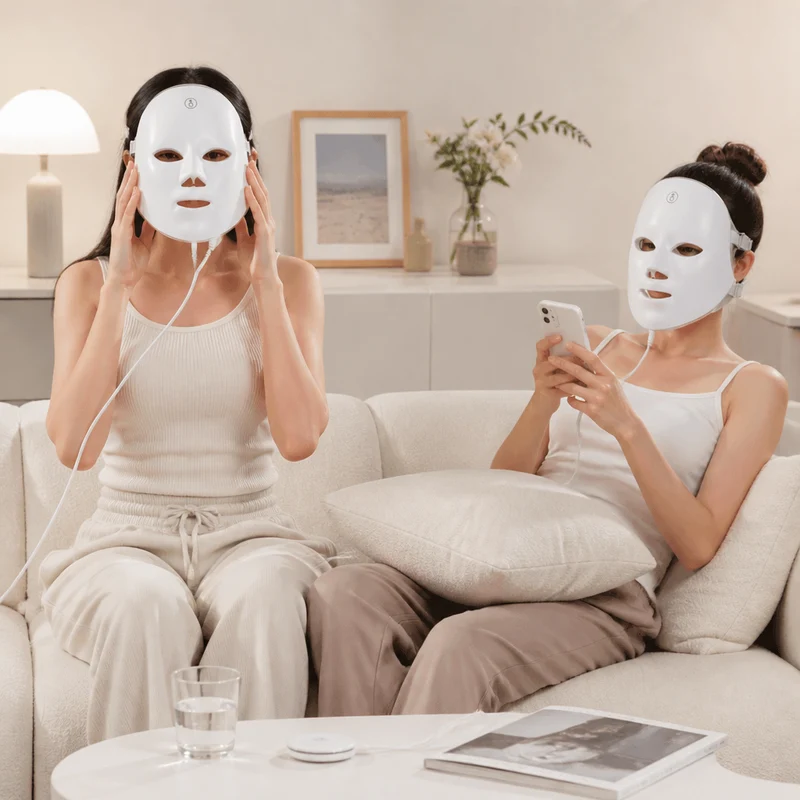 LED-Gesichtsmaske für Lichttherapie
