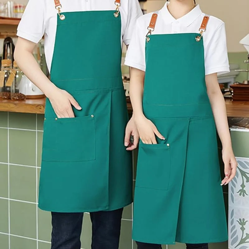 Schürze mit Schlitz – Wasserabweisendes Canvas mit Taschen und Metallschnallen
