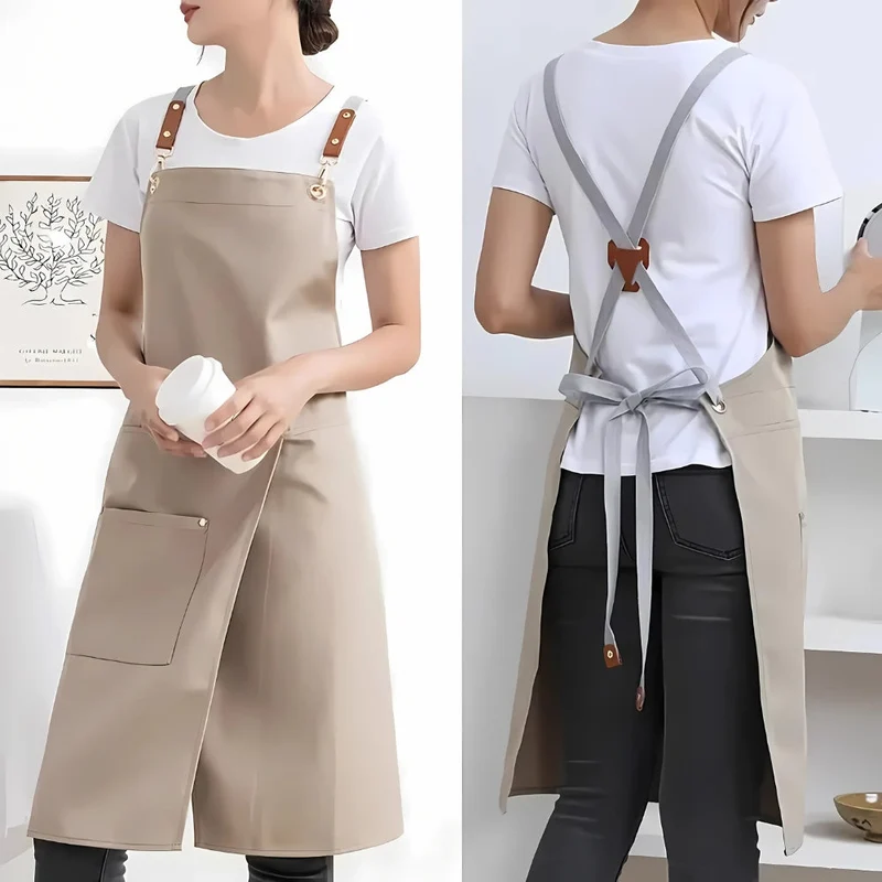 Schürze mit Schlitz – Wasserabweisendes Canvas mit Taschen und Metallschnallen