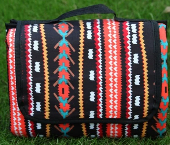 Picknickdecke wasserdicht – 150 x 200 cm aus Baumwollmix mit Musterdruck