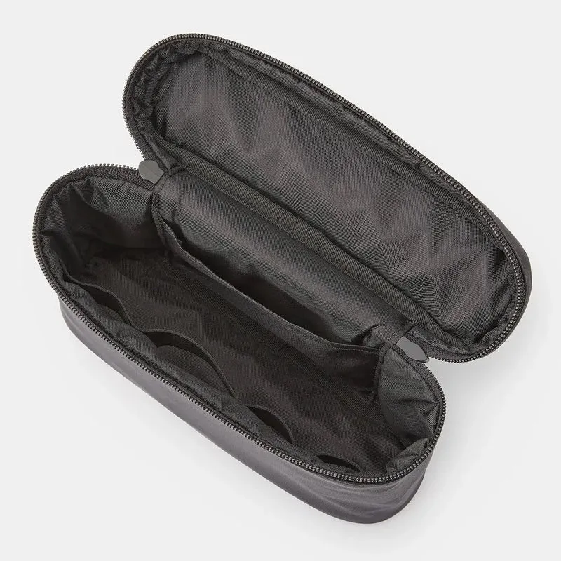 Muji Recycled Nylon Slim Carry Pouch Black 20.5x6x12.5cm