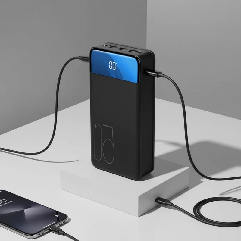 Powerbank 50000mAh – Externer Akku mit USB-C, Schnellladen & Laptop-Ausgang