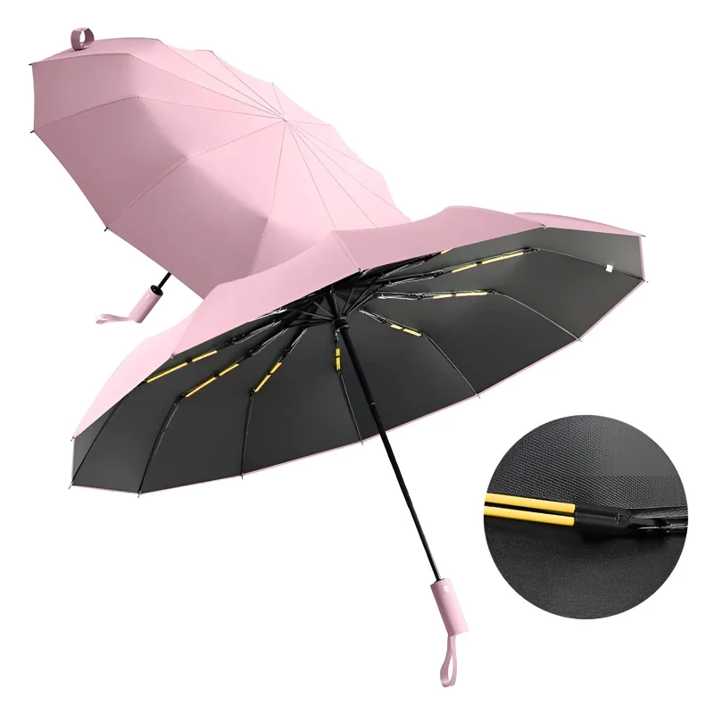 Automatik-Regenschirm – UV-Schutz SPF 50+, Kompakt & Windfest