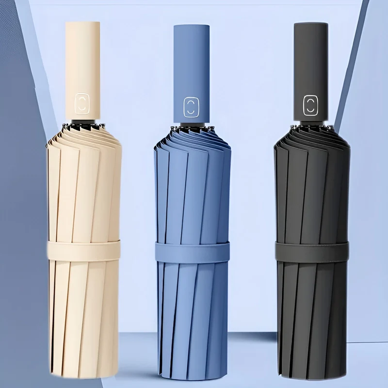 Automatik-Regenschirm – UV-Schutz SPF 50+, Kompakt & Windfest