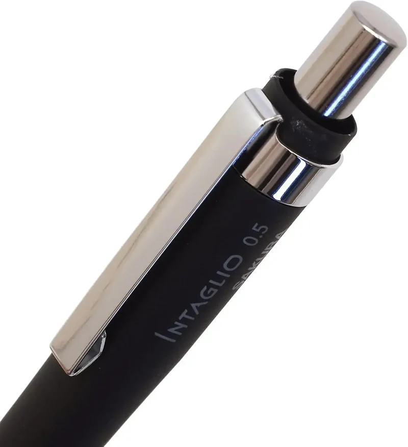 Cray-Pas Intarsio Sharp Mechanical Pencil 0.5 mm Black Metal Body