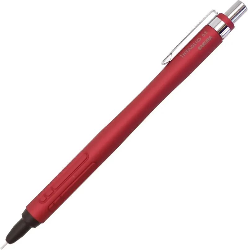Cray-Pas Intarsio Sharp Mechanical Pencil 0.5 mm Black Metal Body