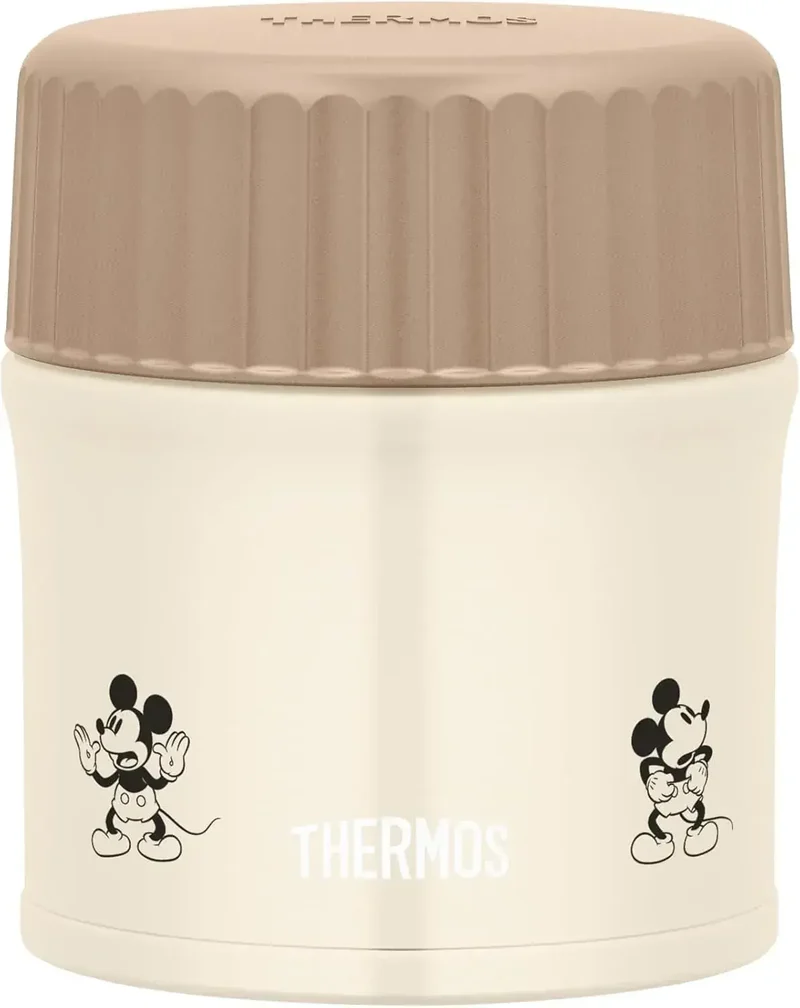THERMOS Thermal Lunch Box 250ml Mickey Light Beige Complete Set