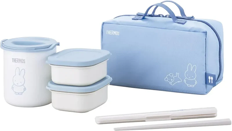 THERMOS Thermal Lunch Box 250ml Mickey Light Beige Complete Set