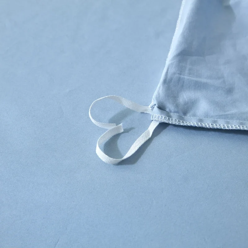 Egyptian Cotton Bettwäsche 3-teilig – Uni-Set mit 2 Kissenbezügen