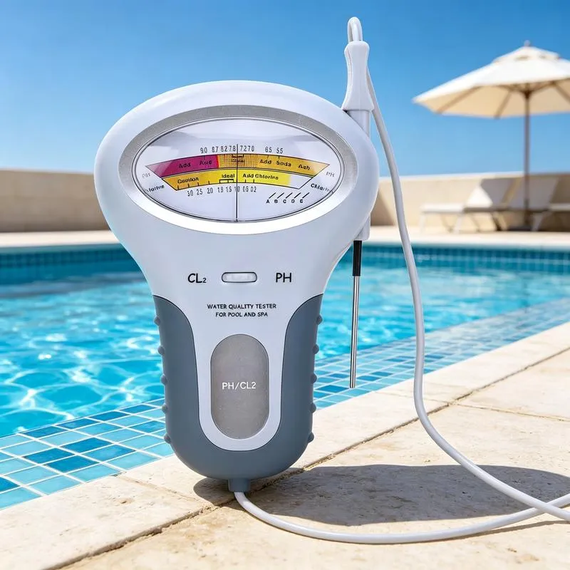 Pool Messgerät pH und Chlor – Wiederverwendbarer Wassertester mit Messsonde