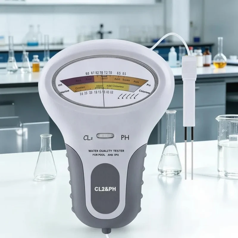 Pool Messgerät pH und Chlor – Wiederverwendbarer Wassertester mit Messsonde