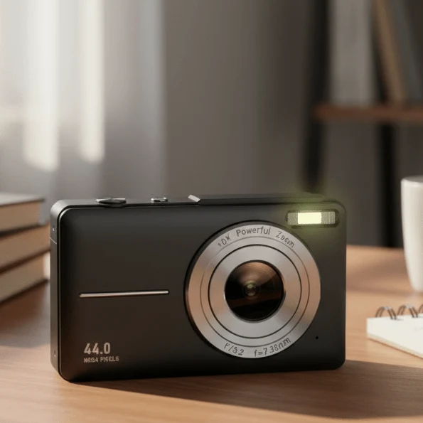 Digitalkamera – kompakte Vintage-Kamera mit 1080p-Video und Fotofunktion