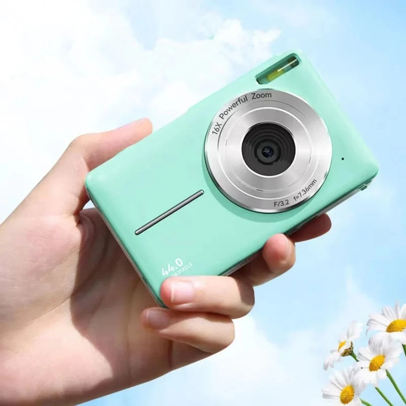 Digitalkamera – kompakte Vintage-Kamera mit 1080p-Video und Fotofunktion