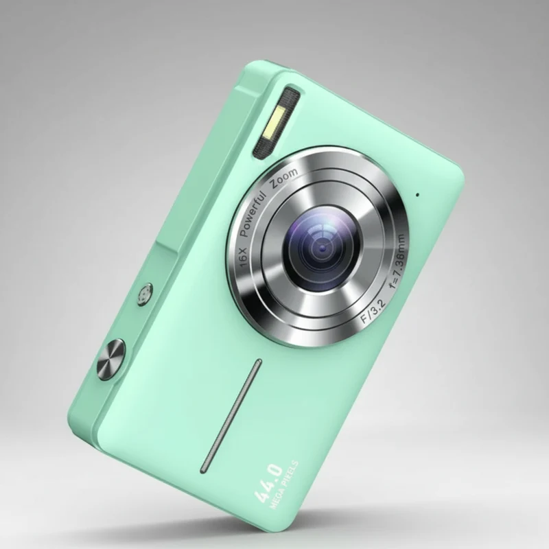 Digitalkamera – kompakte Vintage-Kamera mit 1080p-Video und Fotofunktion