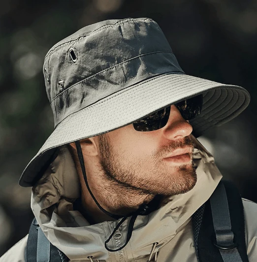 Sonnenhut Herren – atmungsaktiver Outdoor-Hut mit breiter Krempe und UV-Schutz