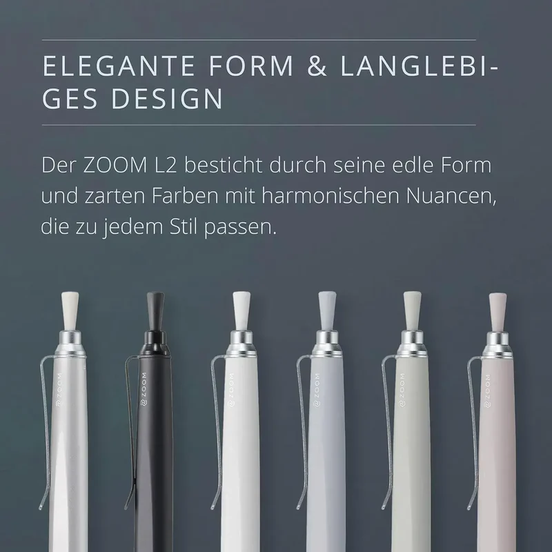 Tombow Zoom L2 0.5mm Mechanical Pencil, Matte Silver Finish