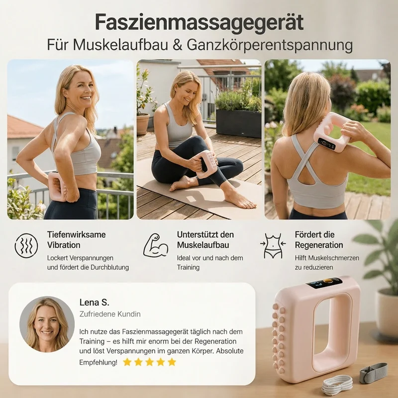 Vibrations-Faszienmassagegerät für Muskeltraining