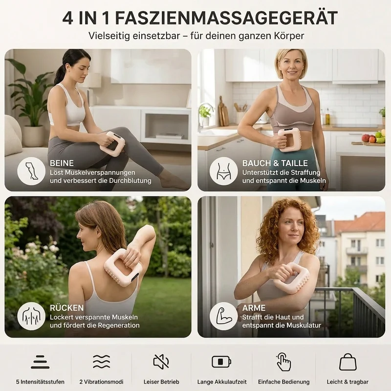 Vibrations-Faszienmassagegerät für Muskeltraining