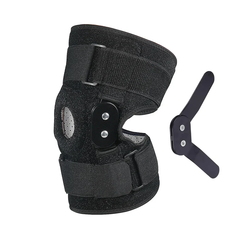 Verstellbare Kniebandage mit Gelenkunterstützung
