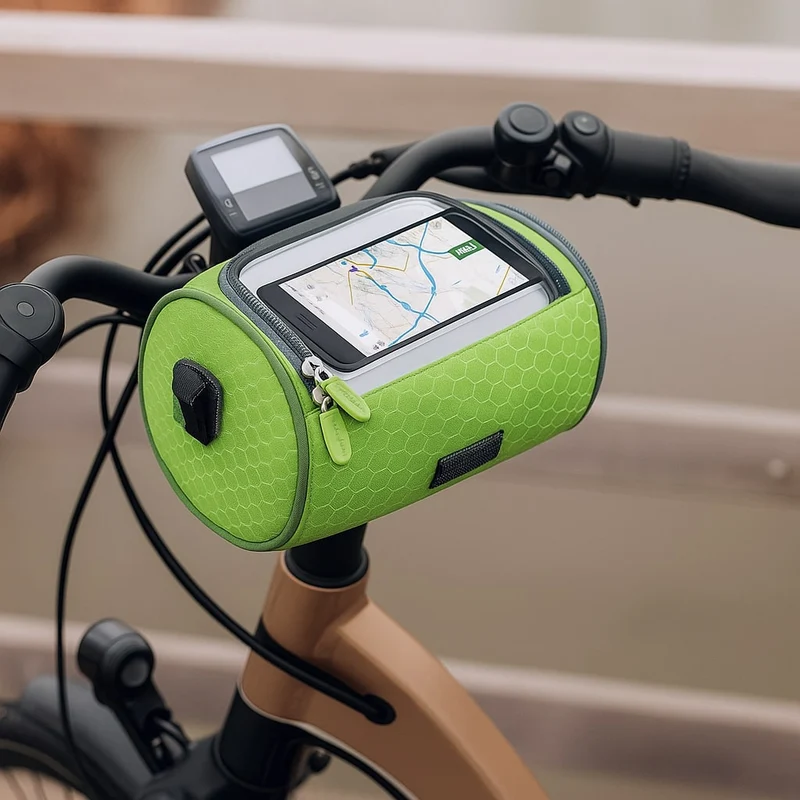 Lenkertasche – Touchscreen-Fach, Wasserabweisend & Sichere Befestigung
