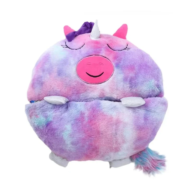 Kinderschlafsack – weicher Kuschel-Schlafsack mit Tierdesign und integriertem Kissen