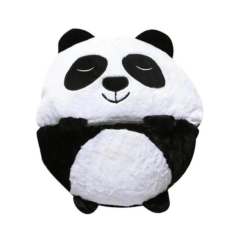 Kinderschlafsack – weicher Kuschel-Schlafsack mit Tierdesign und integriertem Kissen