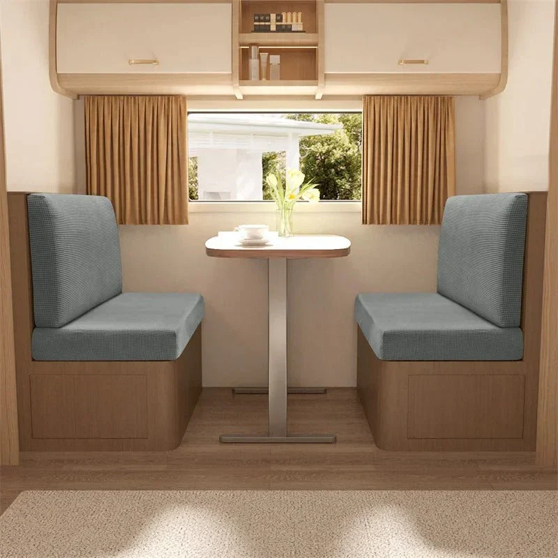 Elastisches Sitzbezug-Set für Wohnmobil- und Caravan-Sitzbänke mit wasserabweisendem Stretchgewebe