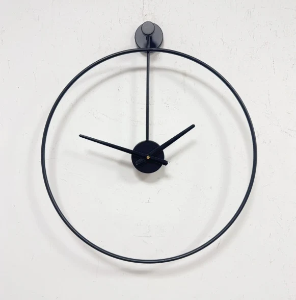 AEROTIME Time Wanduhr – Minimalistische Schwebende Wanduhr Aus Schwarzem Aluminium