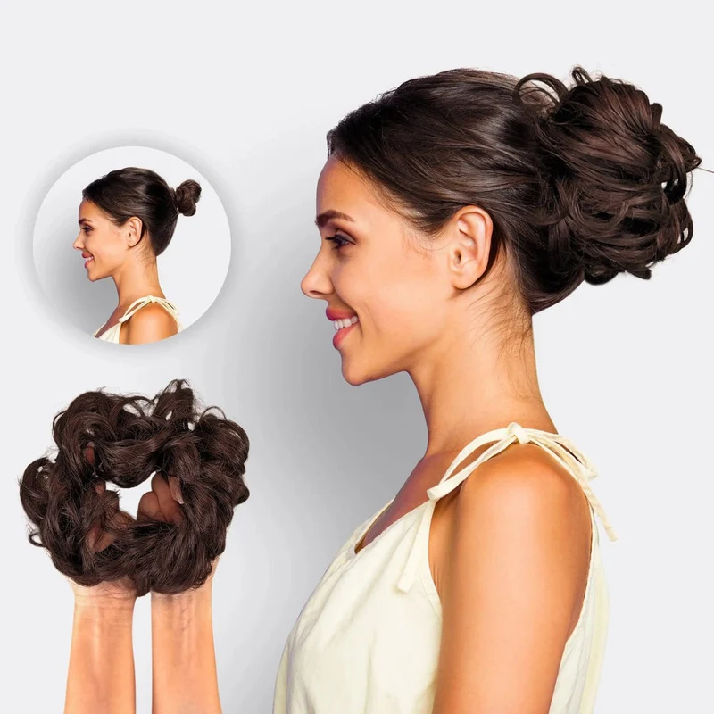 Haar Scrunchie mit Dutt-Effekt – Voluminöser Look & Natürliches Finish