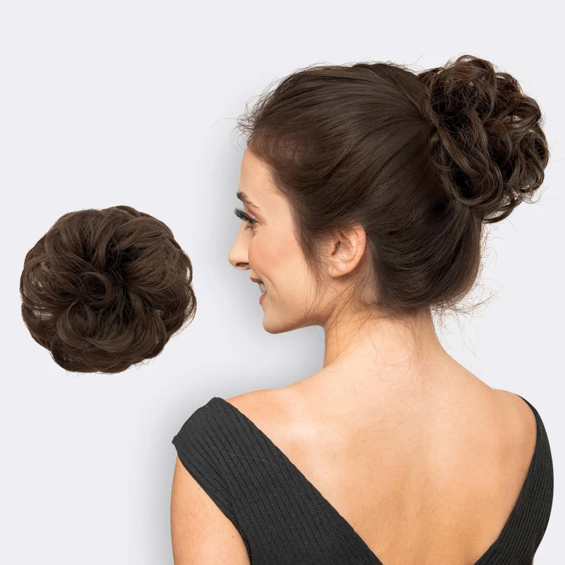Haar Scrunchie mit Dutt-Effekt – Voluminöser Look & Natürliches Finish