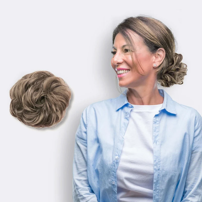 Haar Scrunchie mit Dutt-Effekt – Voluminöser Look & Natürliches Finish