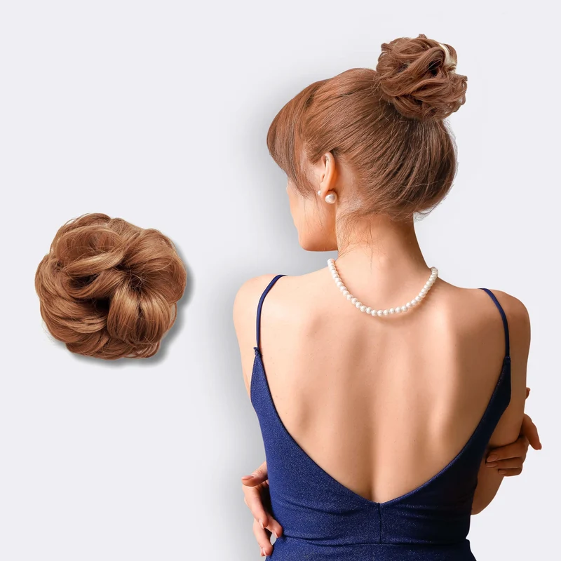 Haar Scrunchie mit Dutt-Effekt – Voluminöser Look & Natürliches Finish