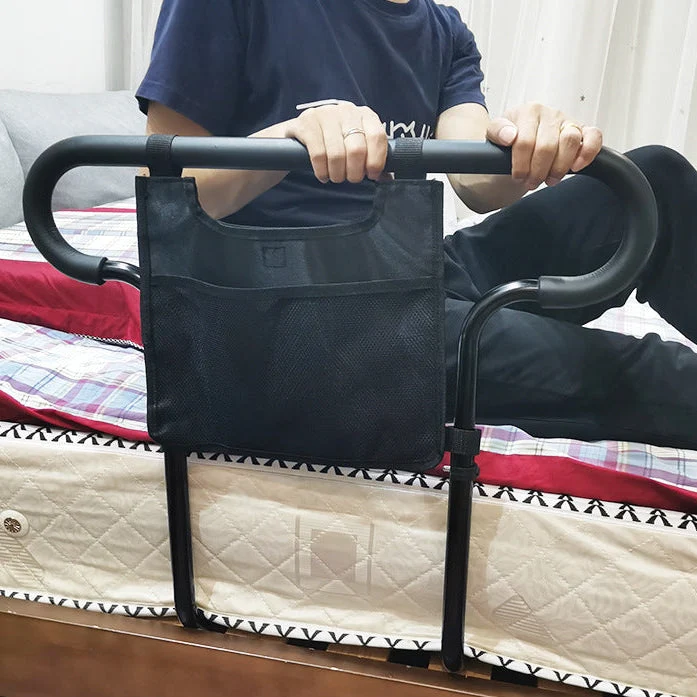Bettgriff aus Aluminium – Höhenverstellbar bis 55 cm mit Seitentasche