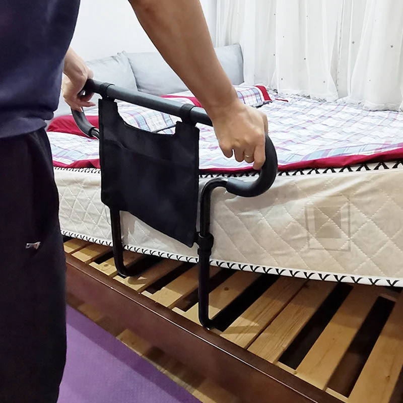 Bettgriff aus Aluminium – Höhenverstellbar bis 55 cm mit Seitentasche