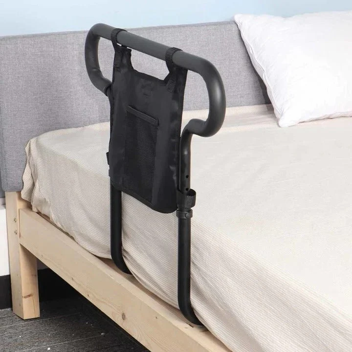 Bettgriff aus Aluminium – Höhenverstellbar bis 55 cm mit Seitentasche