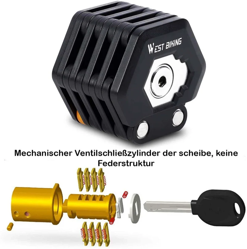 Faltbares Fahrradschloss – Robuste Stahlkonstruktion & Kompaktes Design