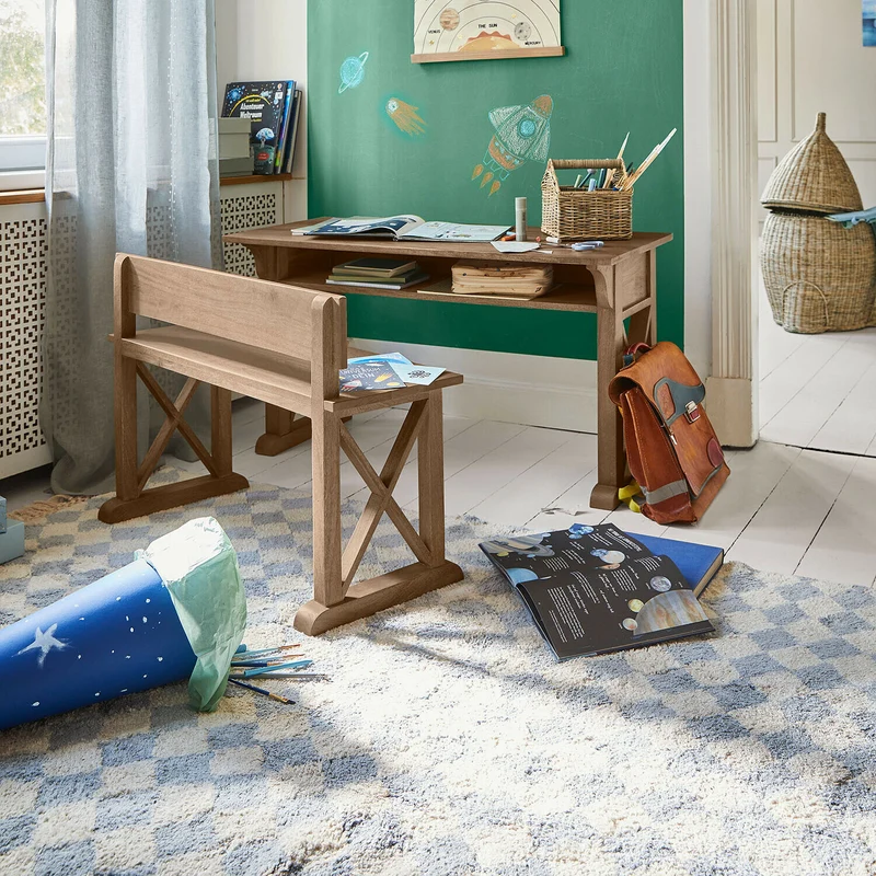 WAYBURN Teppich – Weicher Baumwollteppich im natürlichen Look mit getufteter Struktur für Wohn- und Kinderzimmer