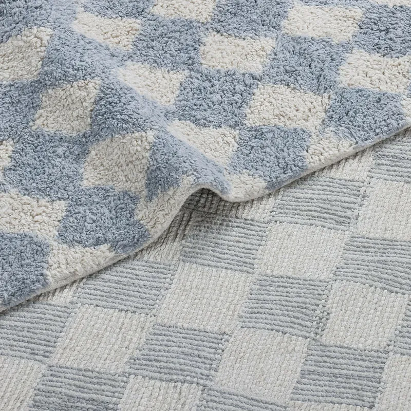 WAYBURN Teppich – Weicher Baumwollteppich im natürlichen Look mit getufteter Struktur für Wohn- und Kinderzimmer