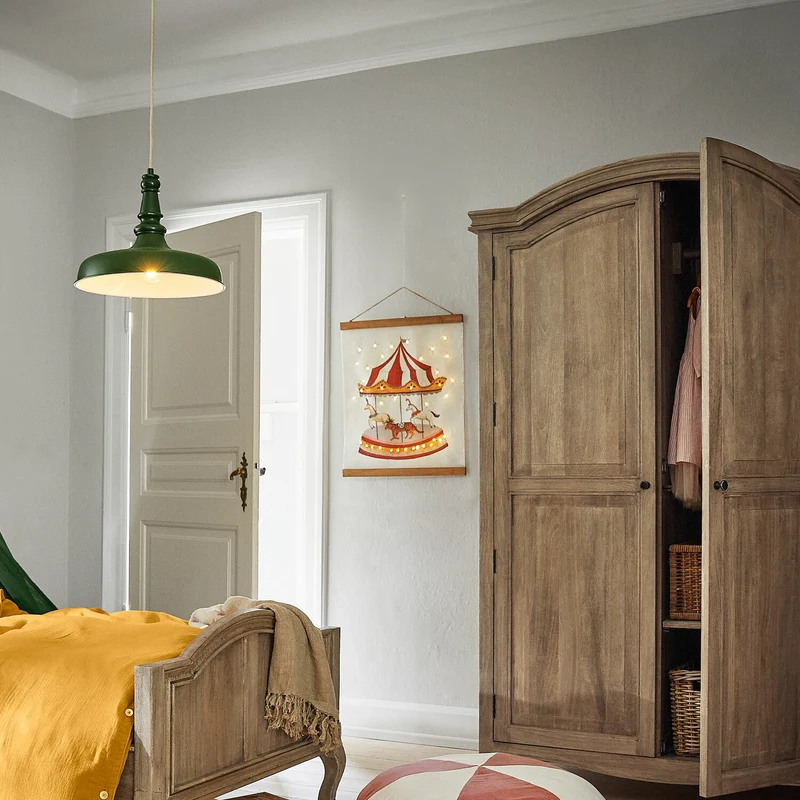CARNAVAL DES RÊVES LED-Wandbild – Magische Karussell Wanddekoration mit warmweißer LED-Beleuchtung für Kinderzimmer