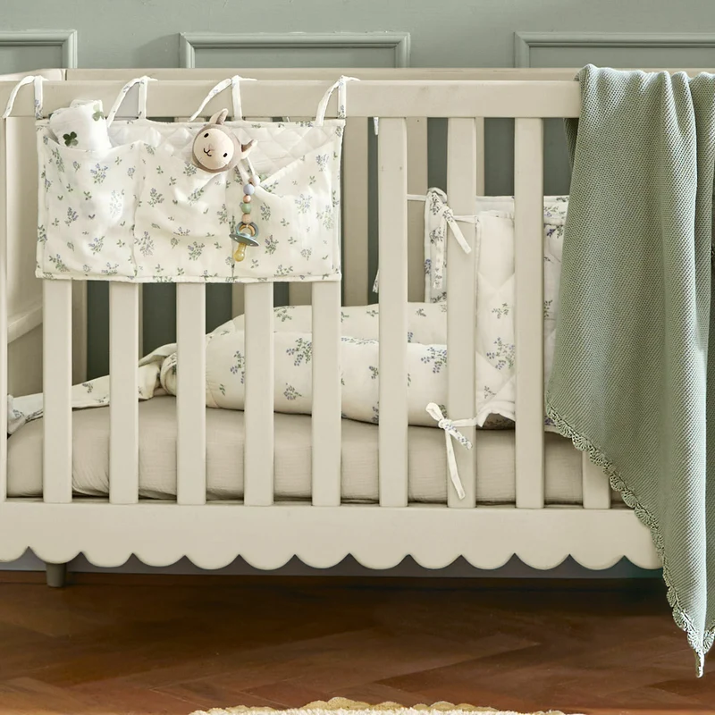 NYMARIEL Baby-Nestchen – Weiches, gepolstertes Schlafnest für Babys mit schützender Bettschlangen-Umrandung