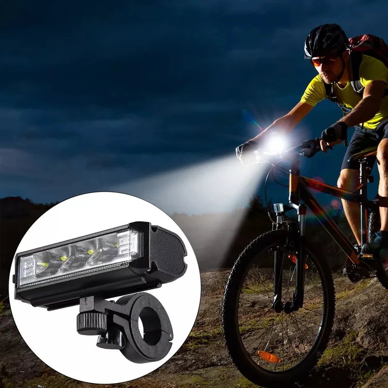 Fahrradlampe LED – Werkzeuglose Lenkerhalterung und regelbare Helligkeit