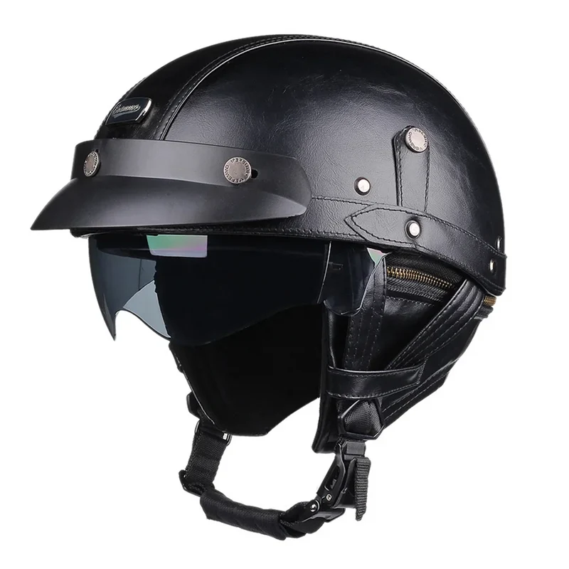 Retro-Motorradhelm – DOT-Zertifizierung mit leichter ABS-Konstruktion