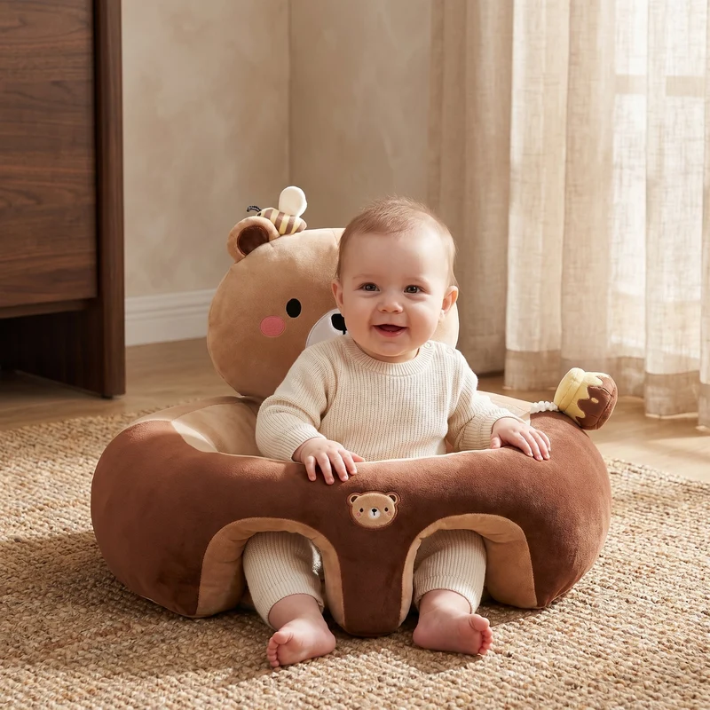 Sitzkissen Baby – Plüschstütze mit rundum umschließendem Rand