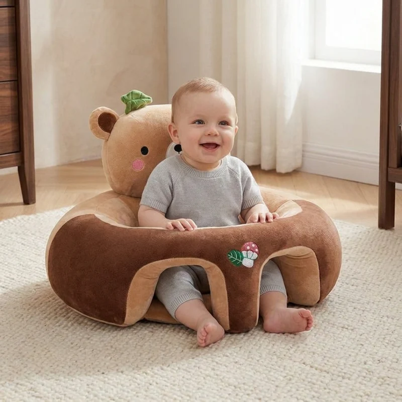 Sitzkissen Baby – Plüschstütze mit rundum umschließendem Rand