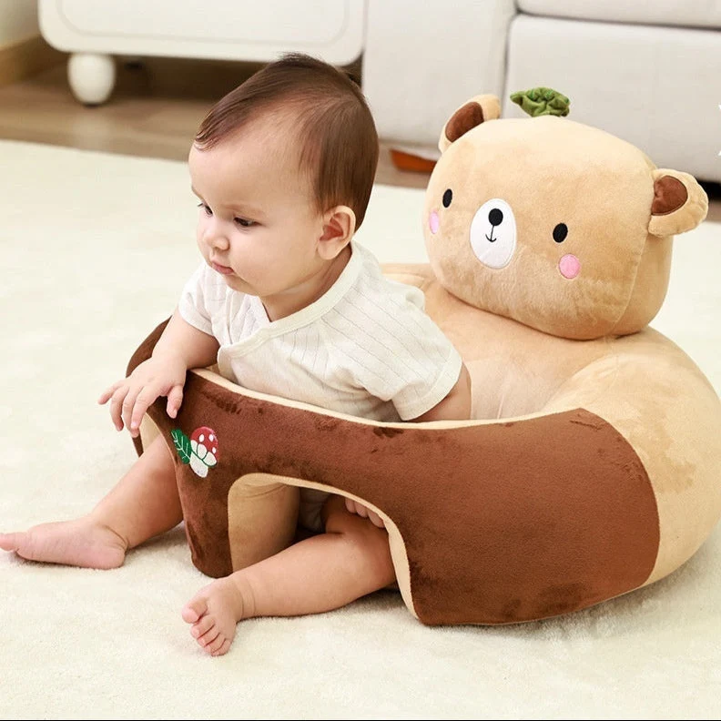 Sitzkissen Baby – Plüschstütze mit rundum umschließendem Rand