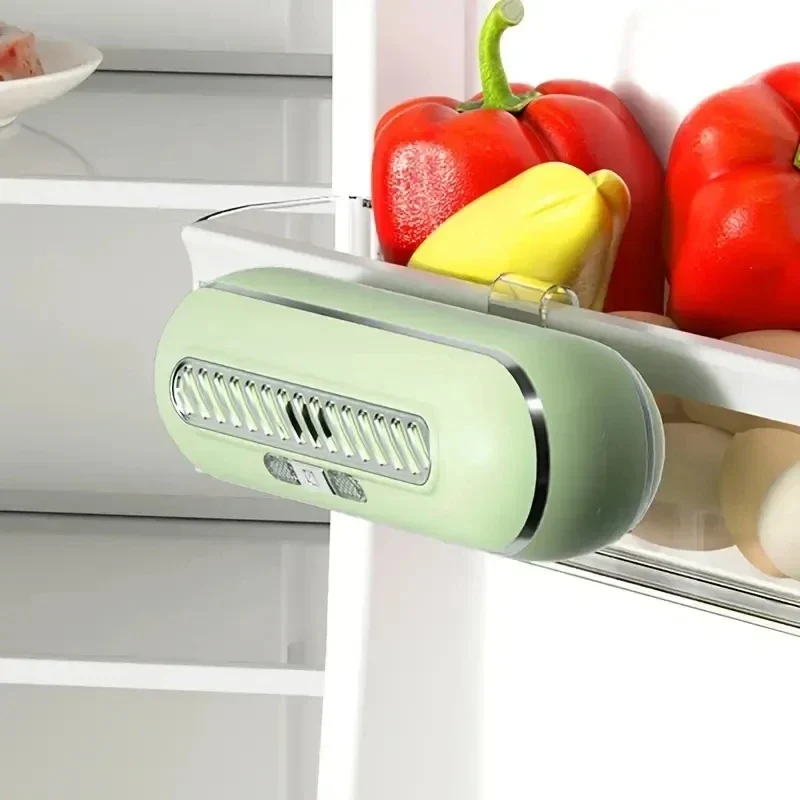 Kühlschrank Geruchsentferner – Kompakter USB-Desodorierer mit Akku & 2 Betriebsmodi